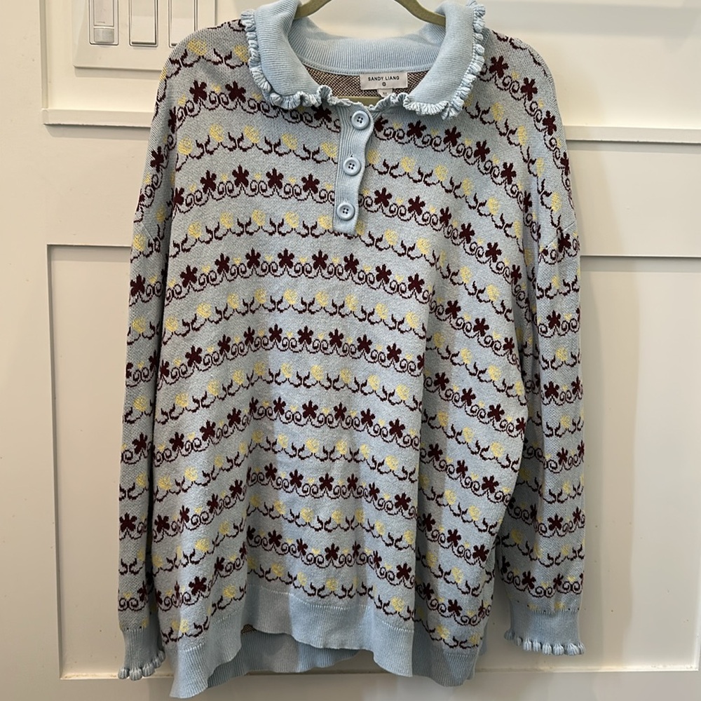 Sandy Liang x Target collared printed sweater